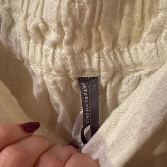 Anthropologie Somerset Strapless Blouse and Somerset PullOn Pants Linen Edition - Picture 11 of 11